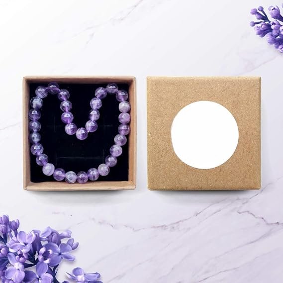 Bracelet en Perles - NaturalStoneBracelet™ - Amethyst - Magie et Mystère
