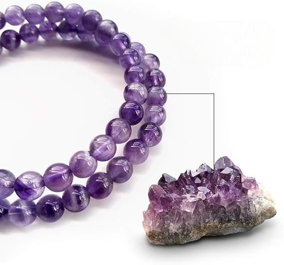 Bracelet en Perles - NaturalStoneBracelet™ - Amethyst - Magie et Mystère