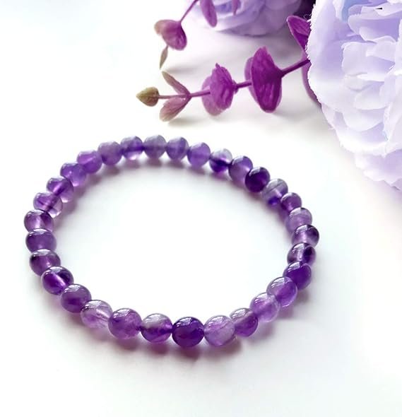 Bracelet en Perles - NaturalStoneBracelet™ - Amethyst - Magie et Mystère