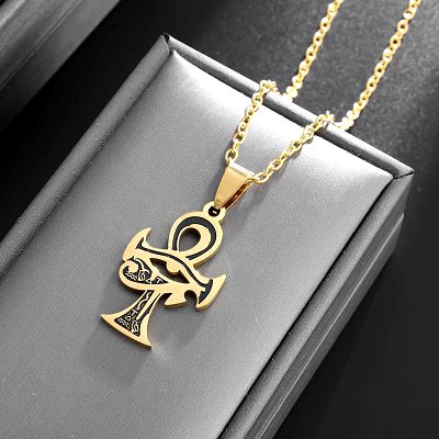 Amulette de Protection - SpiritualAmulets™ - Ankh doré - Magie et Mystère