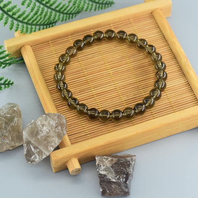 Bracelet en Perles - NaturalStoneBracelet™ - Cristal de thé - Magie et Mystère