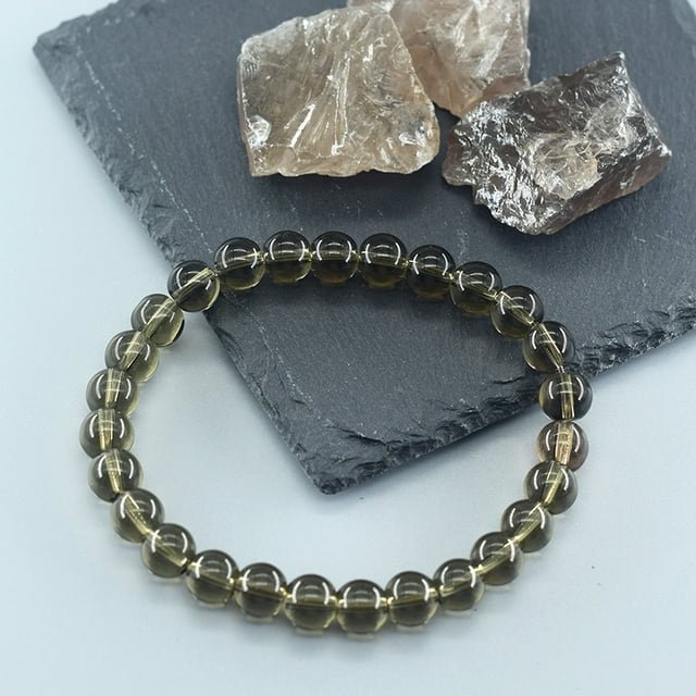 Bracelet en Perles - NaturalStoneBracelet™ - Cristal de thé - Magie et Mystère