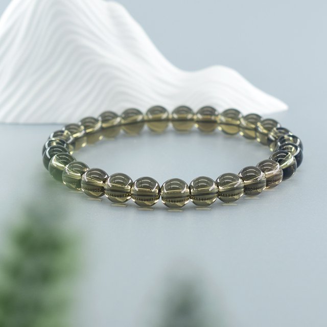 Bracelet en Perles - NaturalStoneBracelet™ - Cristal de thé - Magie et Mystère