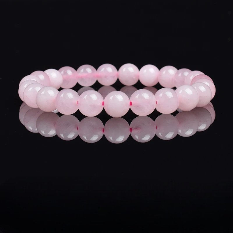 Bracelet en Perles - NaturalStoneBracelet™ - Cristal rose - Magie et Mystère