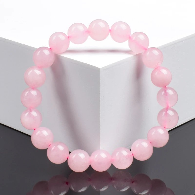 Bracelet en Perles - NaturalStoneBracelet™ - Cristal rose - Magie et Mystère