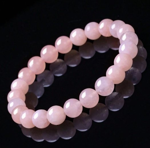 Bracelet en Perles - NaturalStoneBracelet™ - Cristal rose - Magie et Mystère