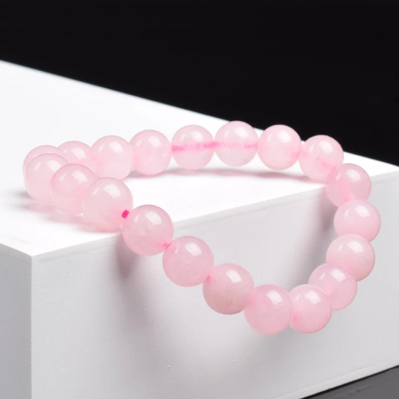 Bracelet en Perles - NaturalStoneBracelet™ - Cristal rose - Magie et Mystère