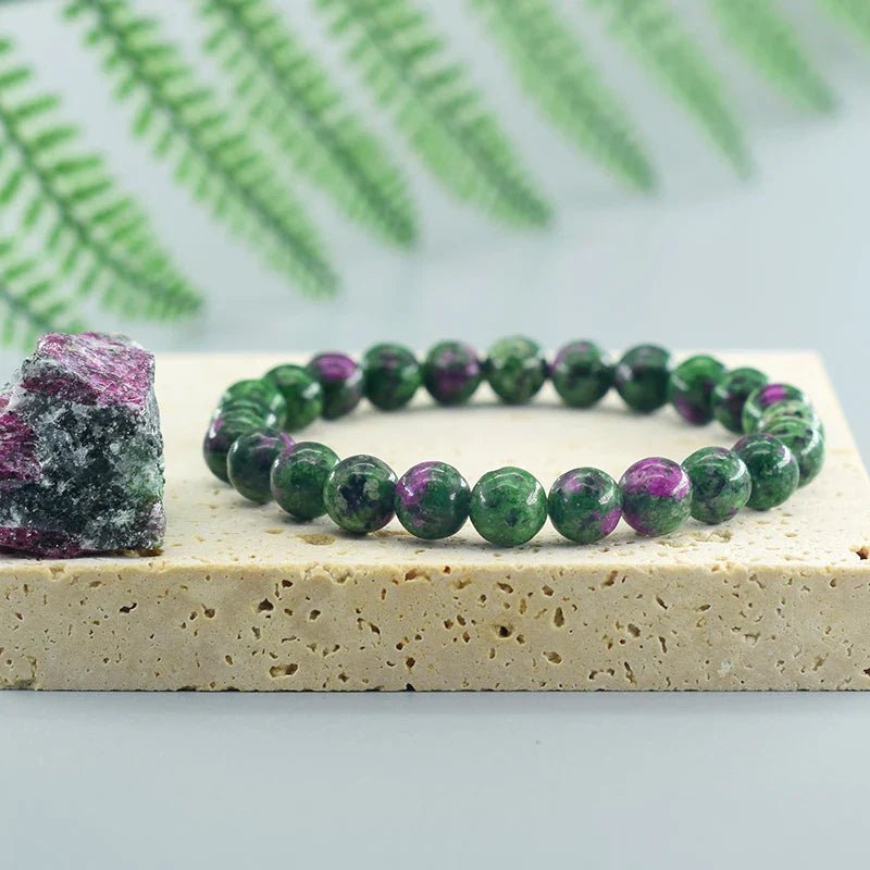 Bracelet en Perles - NaturalStoneBracelet™ - Epidote - Magie et Mystère