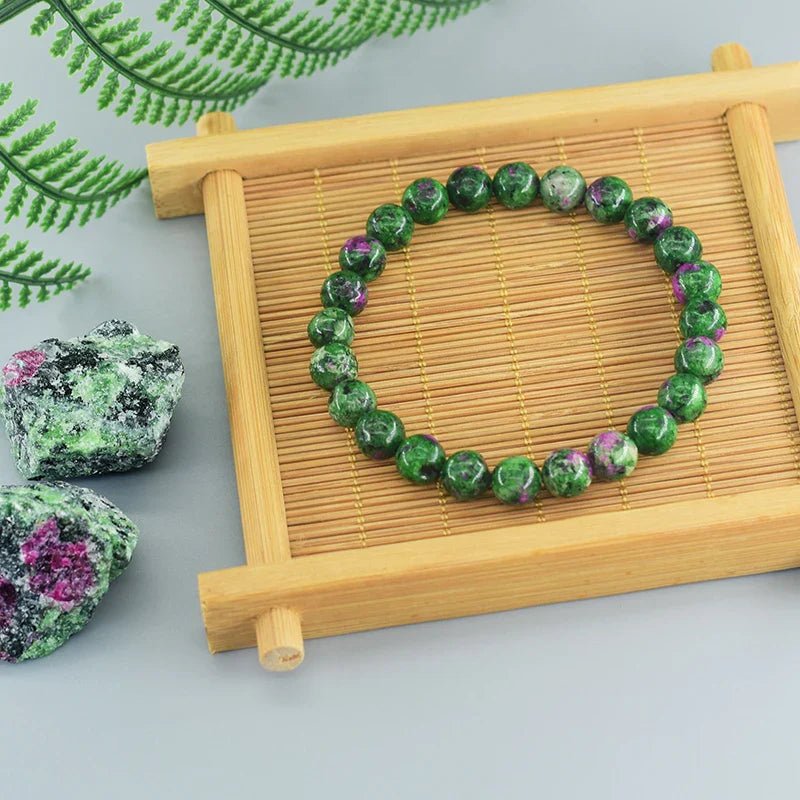 Bracelet en Perles - NaturalStoneBracelet™ - Epidote - Magie et Mystère