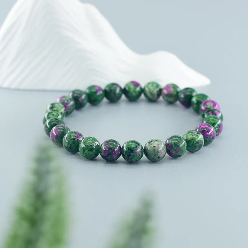 Bracelet en Perles - NaturalStoneBracelet™ - Epidote - Magie et Mystère